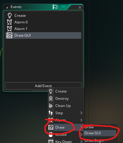 Add Draw GUI Event