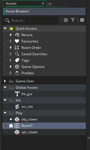 An organised Asset Browser