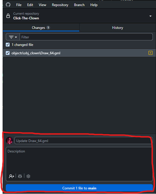 Commit section