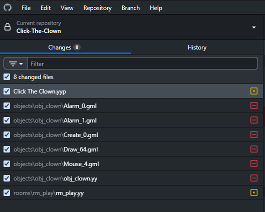 Altered files