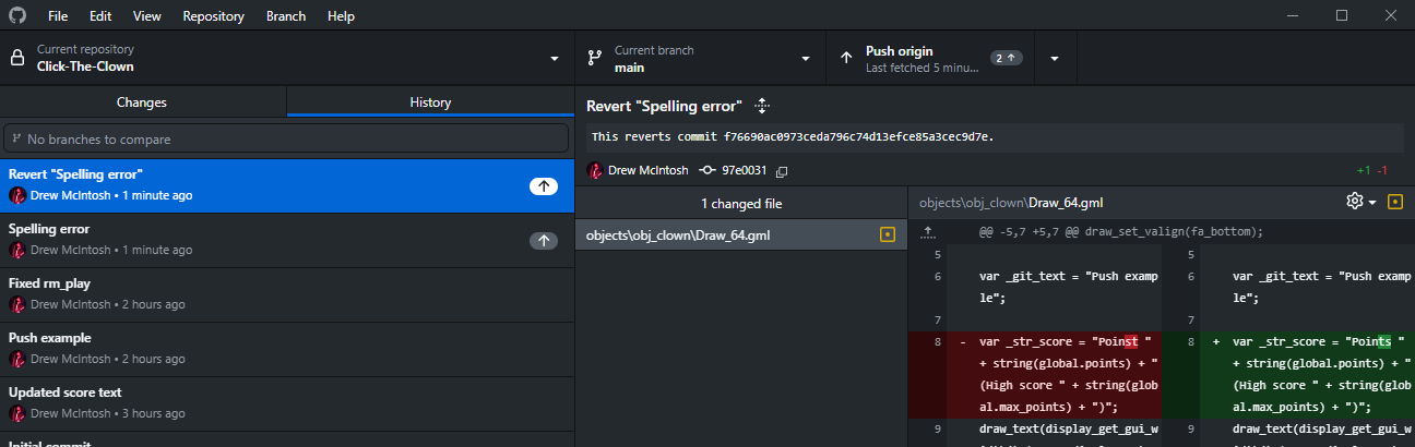 Revert 'Spelling error' commit