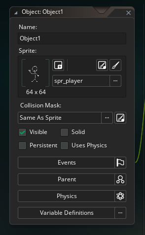 Your sprite assigned